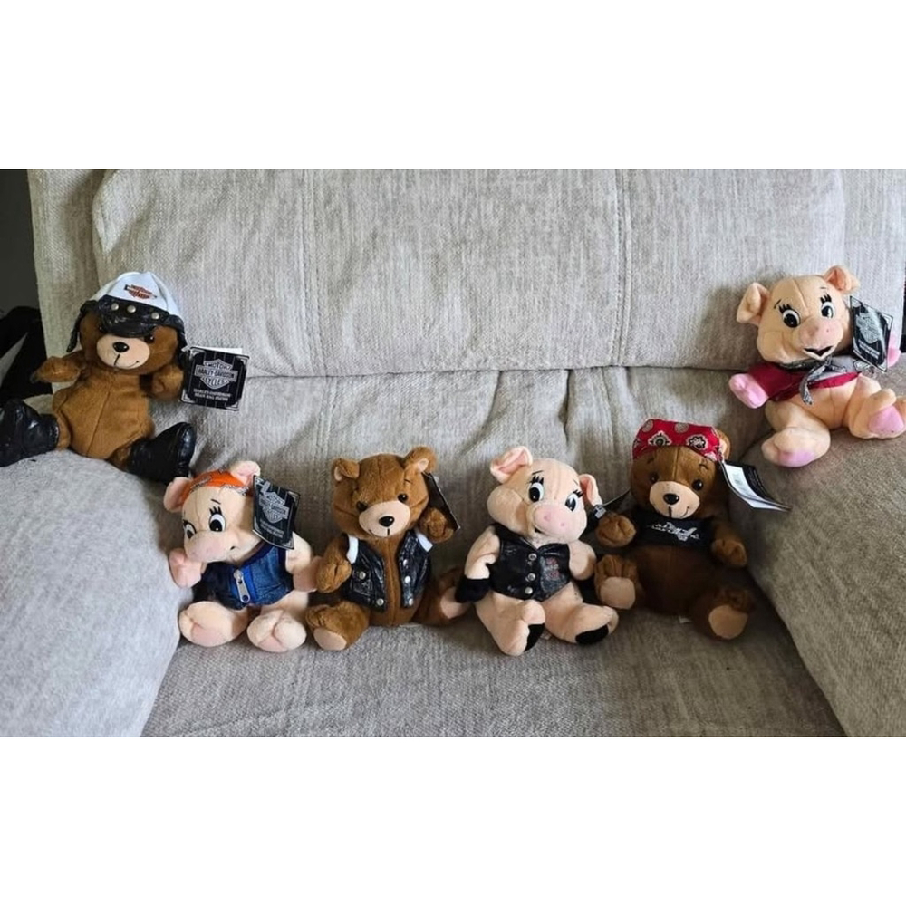 Harley Davidson Bean bag plushies $47 obo